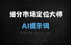 ﻿细分市场定位大师AI提示词