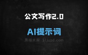 ﻿公文写作2.0AI提示词