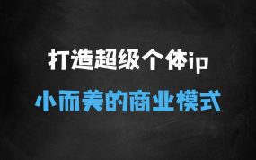 ﻿超级个体ip营第六期，未来是超级个体的时代?帮助个体打造小而美的商业模式