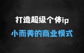 ﻿超级个体ip营第六期，未来是超级个体的时代?帮助个体打造小而美的商业模式