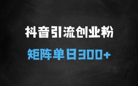 ﻿抖音搬运引流创业粉，工具号10分钟一篇，可矩阵多账百分百去重，单日引流300+（需要分流）