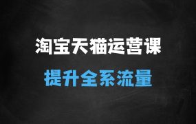 ﻿淘宝天猫全体系运营课程：店铺全系运营、动销玩法、付费推广、流量提升、擦边球玩法等等