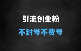 ﻿全网独家引流创业粉，有操作就有流量，单人单日引流500+，不封号、不费号