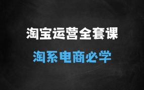 ﻿淘宝全套运营现场课程，淘系电商运营必学