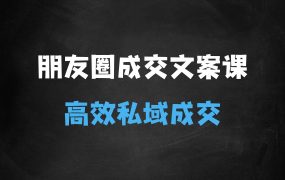 ﻿私聊成交朋友圈文案实战营，比较好的私域成交朋友圈文案课程