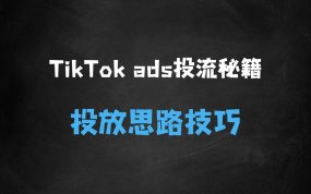 ﻿TikTokads投流秘籍，涵盖tiktok整体投放思路，教你搭建测试计划