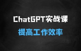 ﻿ChatGPT实战教学，快速掌握ChatGPT，提高工作效率